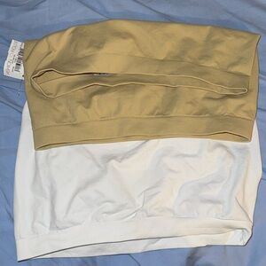 White and Beige Bandos (goes over bra)